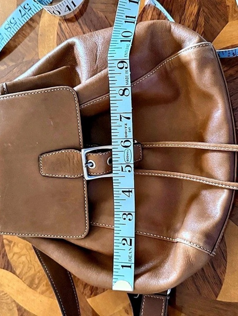 Coach Legacy Drawstring Backpack Leather Brown - Picture 7 of 10